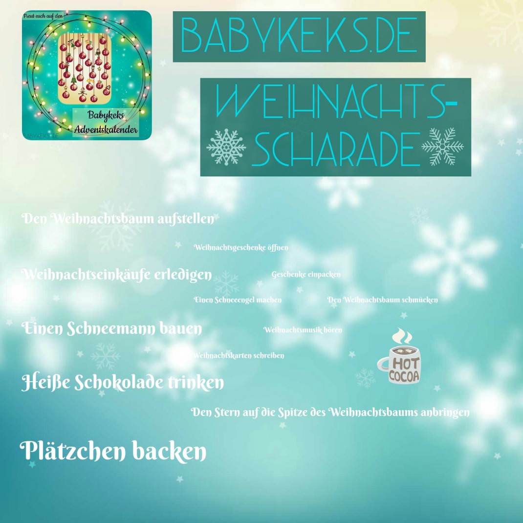 Weihnachts Scharade Babykeks