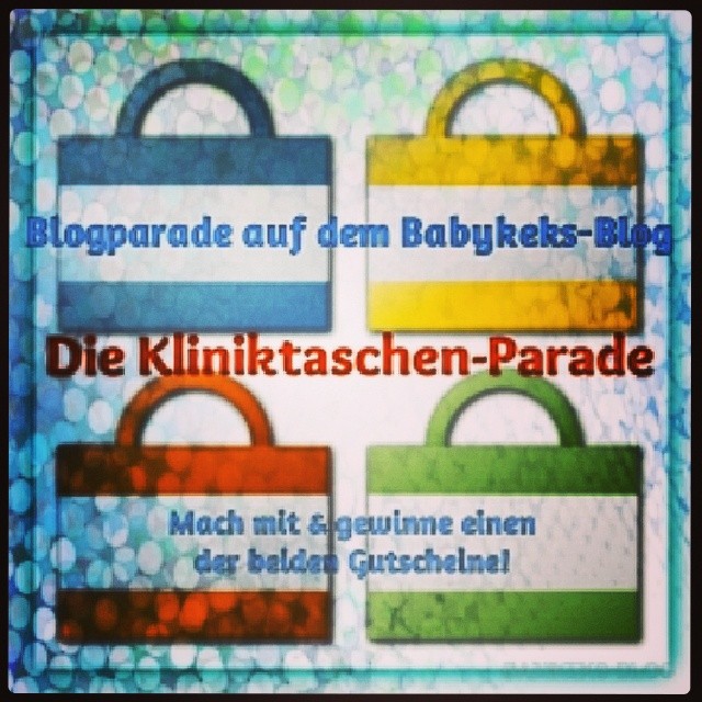 Die #1 Blog-Parade auf dem Babykeks-Blog. Mach mit beim Thema: "Kliniktasche" & gewinne mit etwas Glück einen der Gutscheine. Ich freue mich über jeden eurer Artikel!