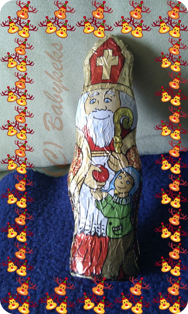 Ein echter Bischof Nikolaus aus Schokolade :-)